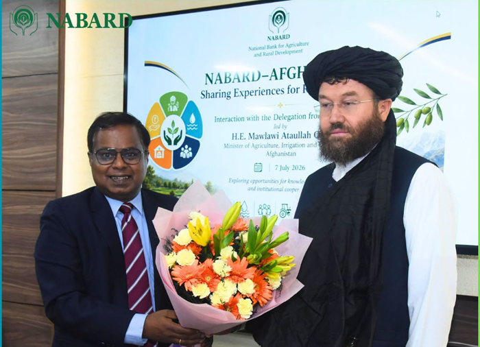 NABARD Chairman welcomes Afghan delegation  